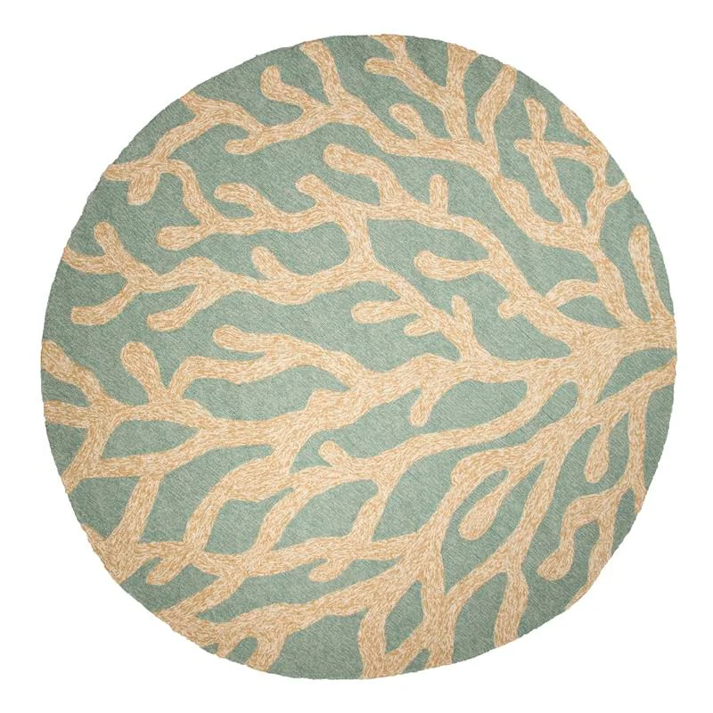 JAIPUR Living Coastal Lagoon RUG122480 8'RD Rug Malouf Furniture Co